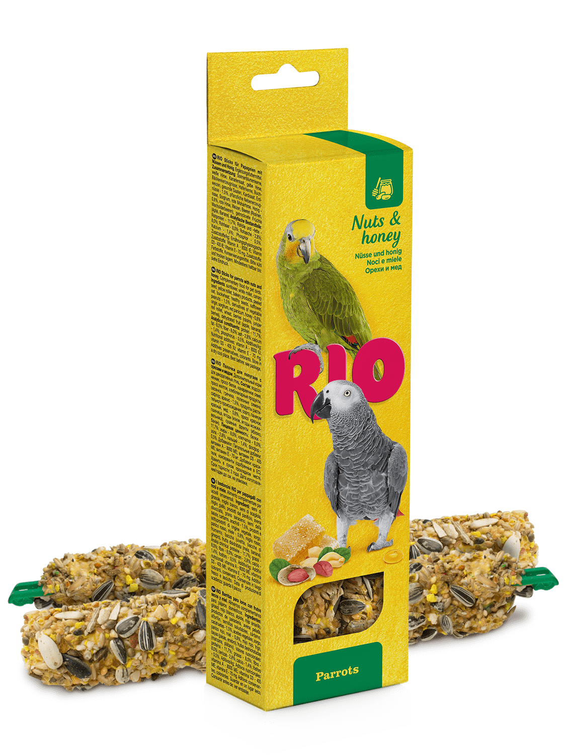 RIO Палочки «Орех и мёд» - для крупных попугаев 2х90гр - ZOO ЦЕНТР